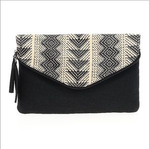 Express Woven Linen Clutch Purse
